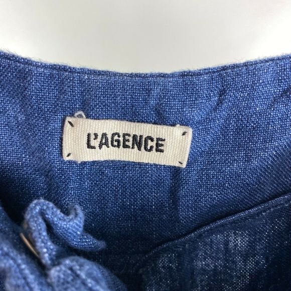 l'agence Hilary Paper bag shorts Linen - Picture 2 of 6